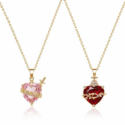 Kit de Collares Sagrado Corazón — Jesús y María