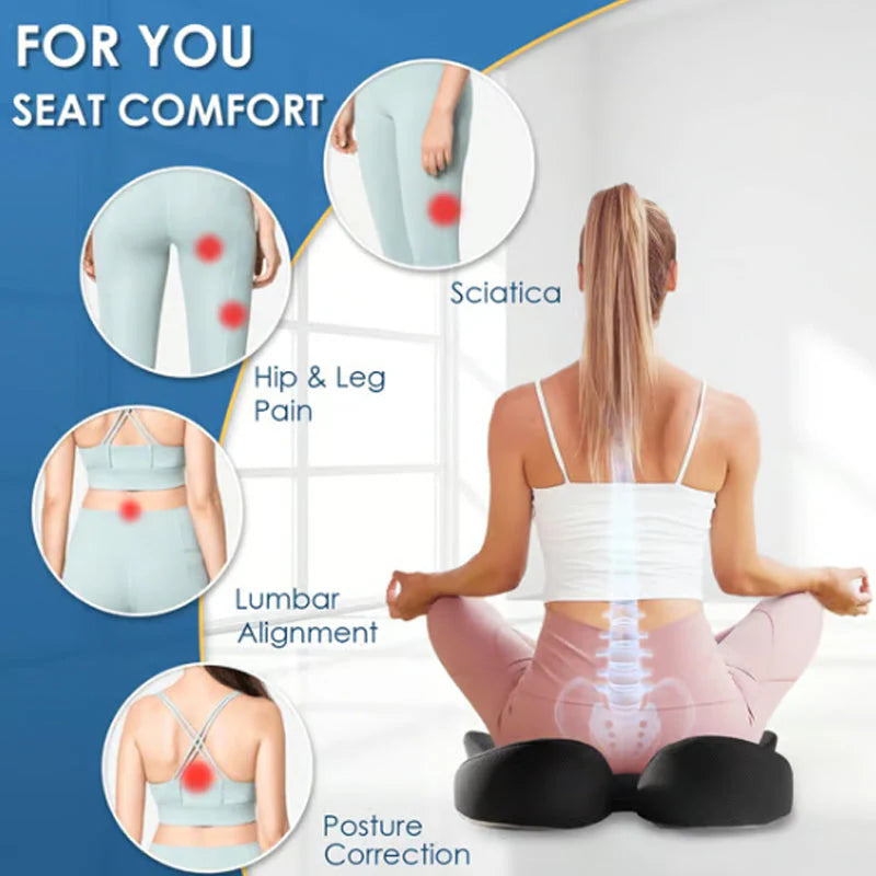 Cojín de asiento ergonómico de espuma viscoelástica